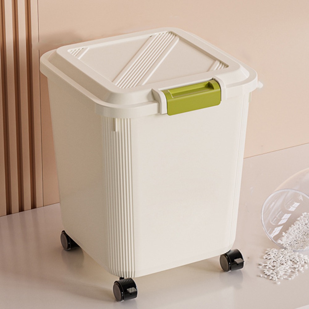 Food Storage On Wheels - Caixa de Armazenamento de Arroz Durável