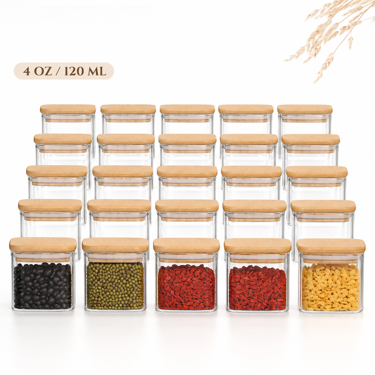 Food Storage Glass Containers - Pote de vidro com tampa de
