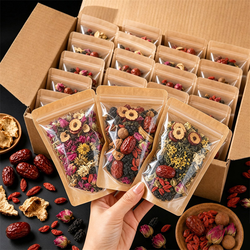 Food Storage Zipper - 100 unidades de sacos transparentes de