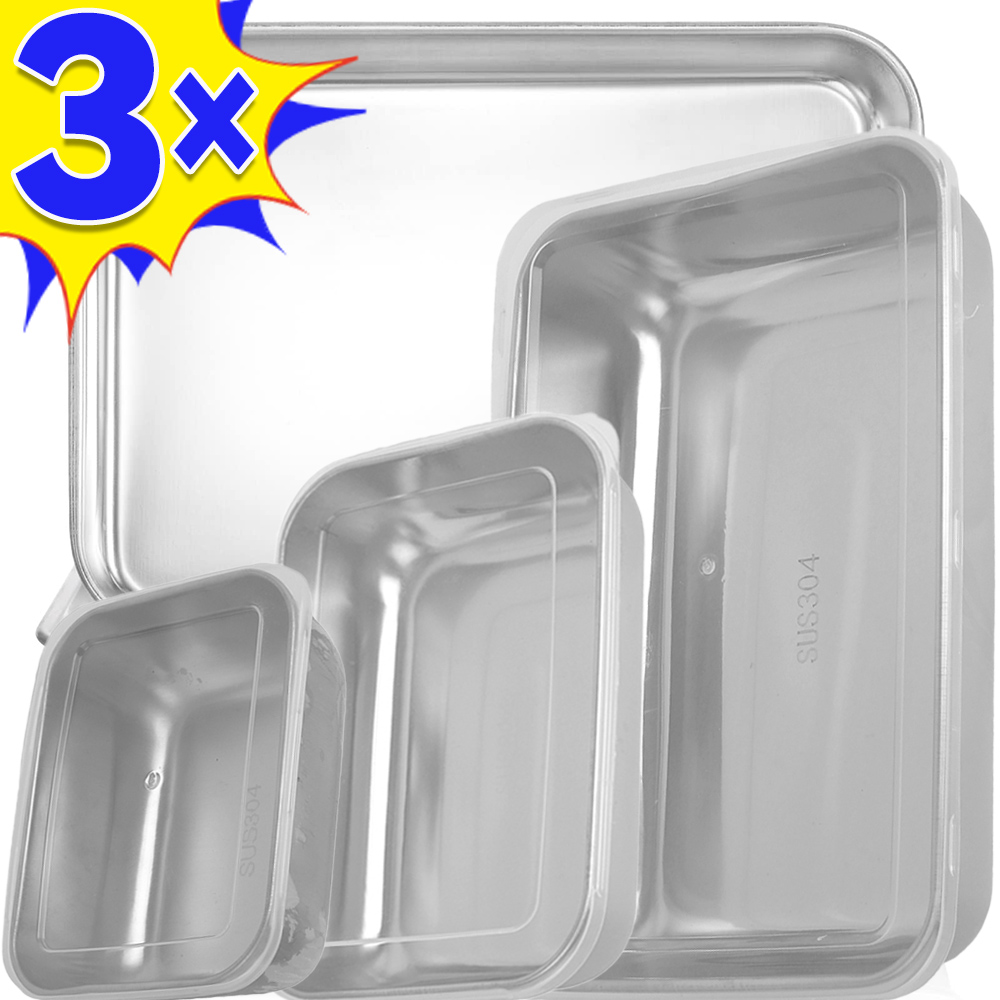 Food Storage In Stainless Steel - Caixa de armazenamento de alimentos em
