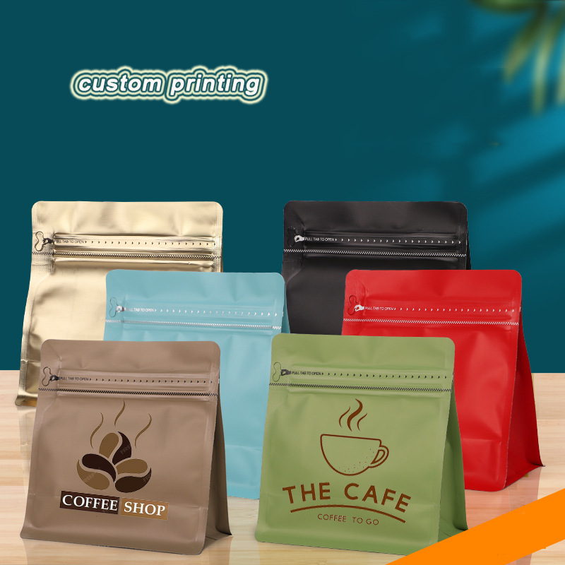 Zebra Food Storage - Sacos de café personalizados com válvula