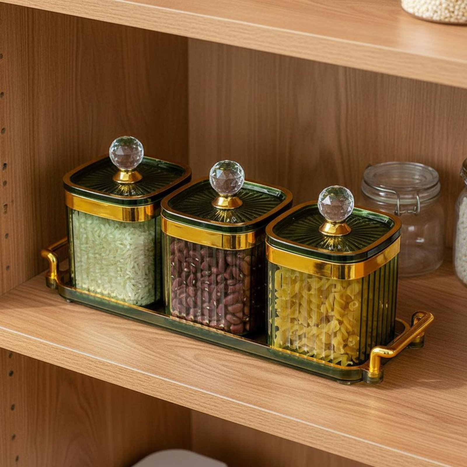 Storage Food Tray - Conjunto de Recipientes Decorativos para Lanches