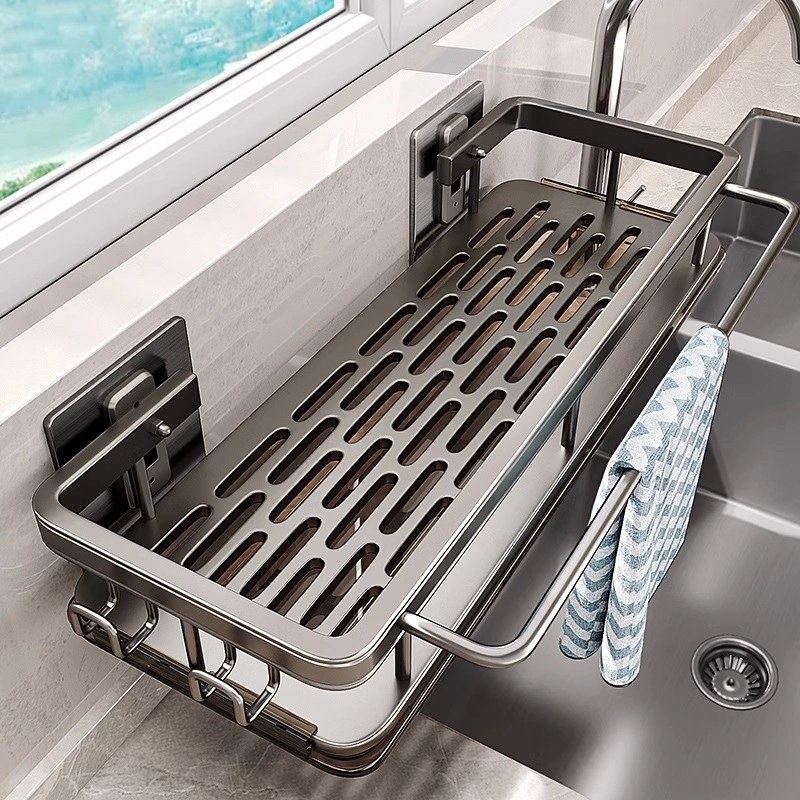 Food Storage Shelving - Prateleira de Cozinha Multifuncional, Escorredor, Suporte