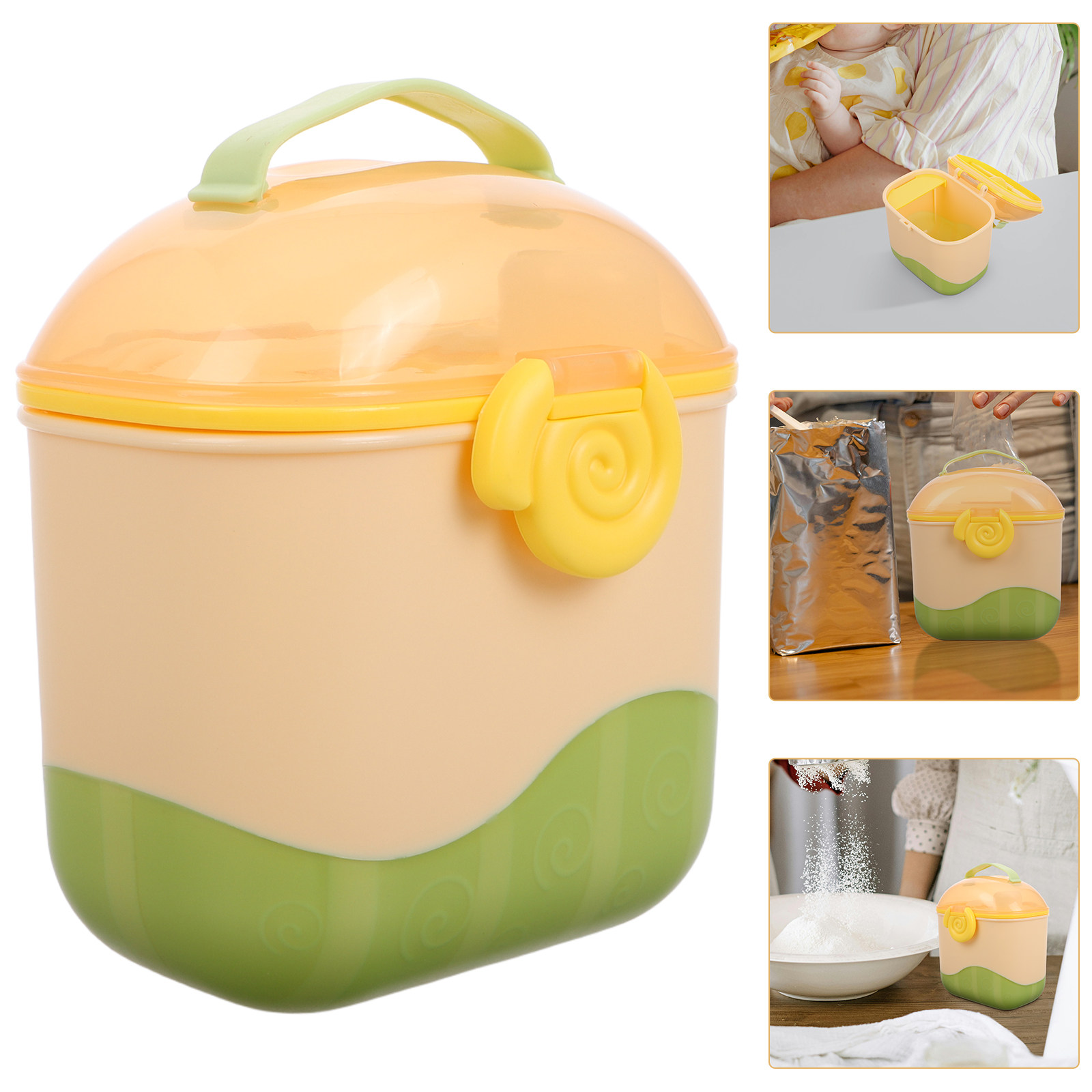 Food Storage For Baby - Dispensador de Leite em Pó Multicompartimentado