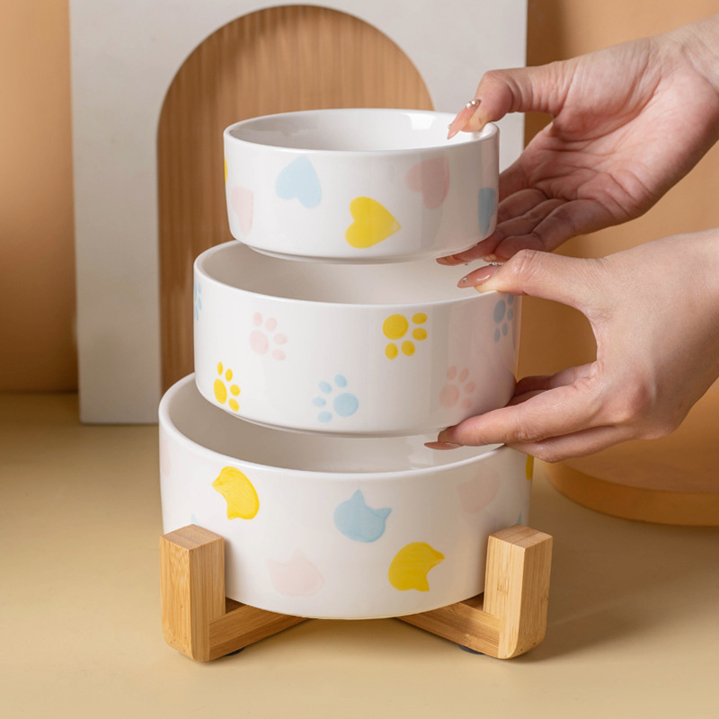 Food Storage Safety - Tigela de cerâmica para cães com