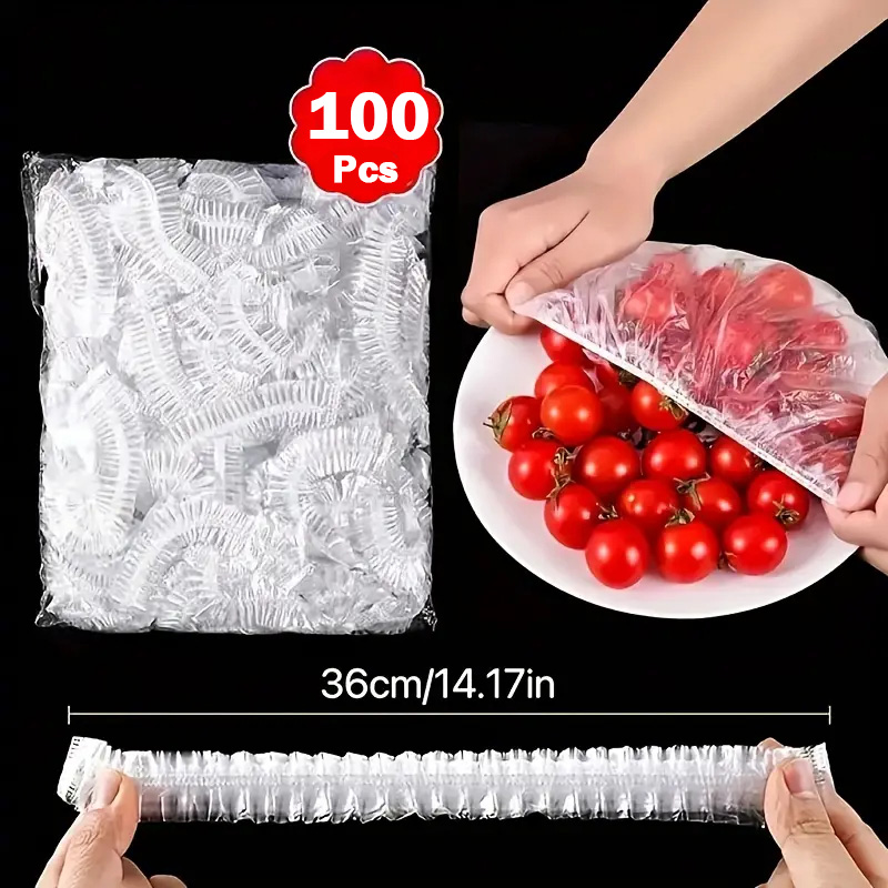 Food Storage Food Safety - 100 unidades de Coberturas Descartáveis de