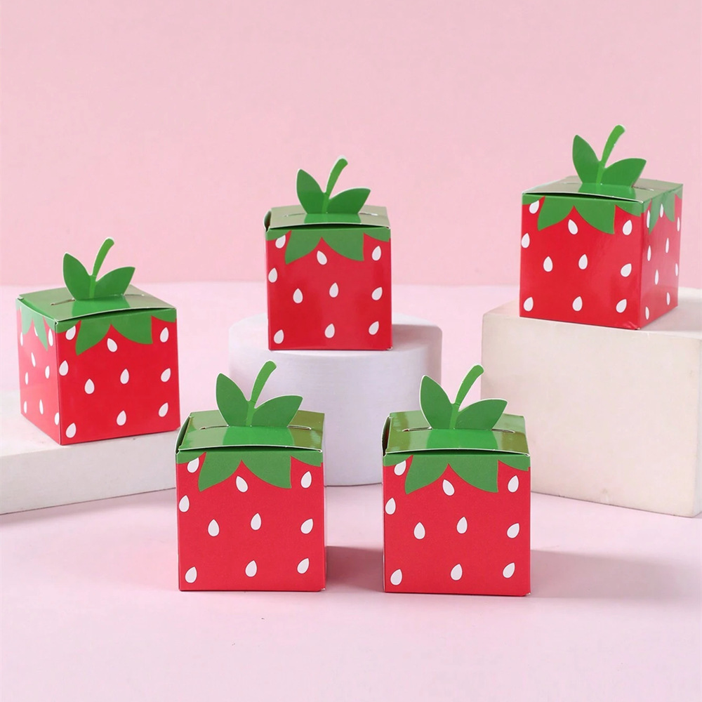 Food Storage For Baby - 10 pçs frutas doces morango tema