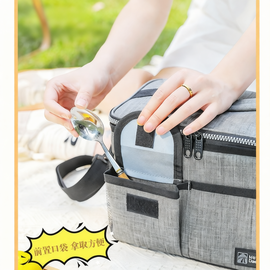 Food Storage Bags Reusable - Bolsa Térmica Moderna de Dupla Camada