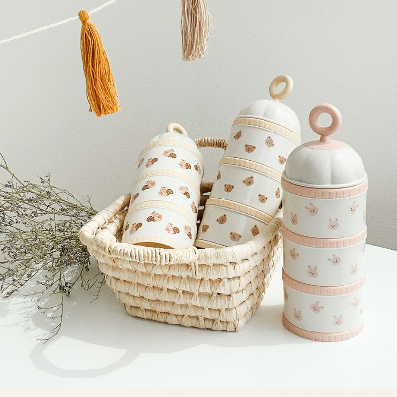 Food Storage For Baby - Urso bonito caixa de leite em