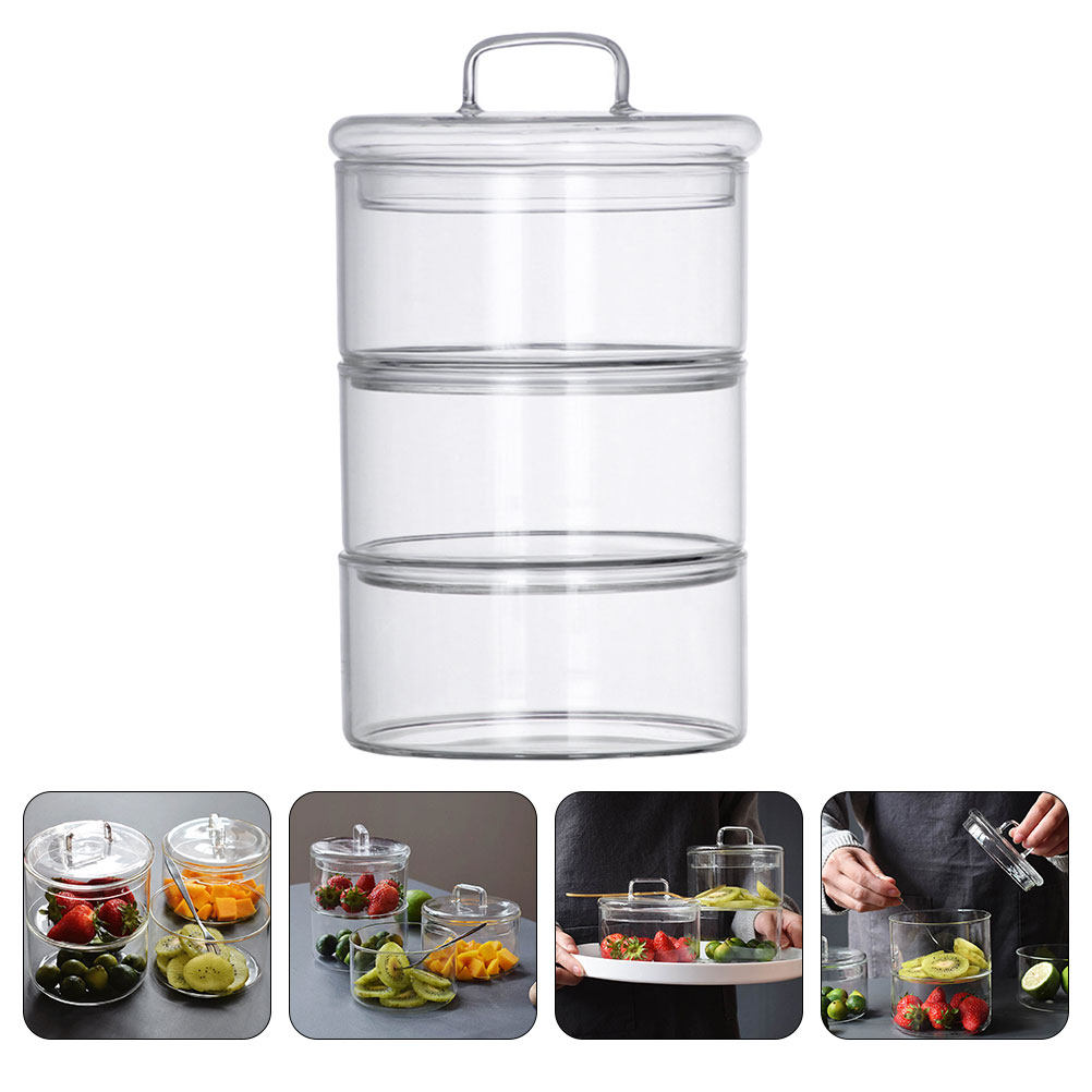 Food Storage Glass Containers - Conjunto de 1 Tigela de Vidro