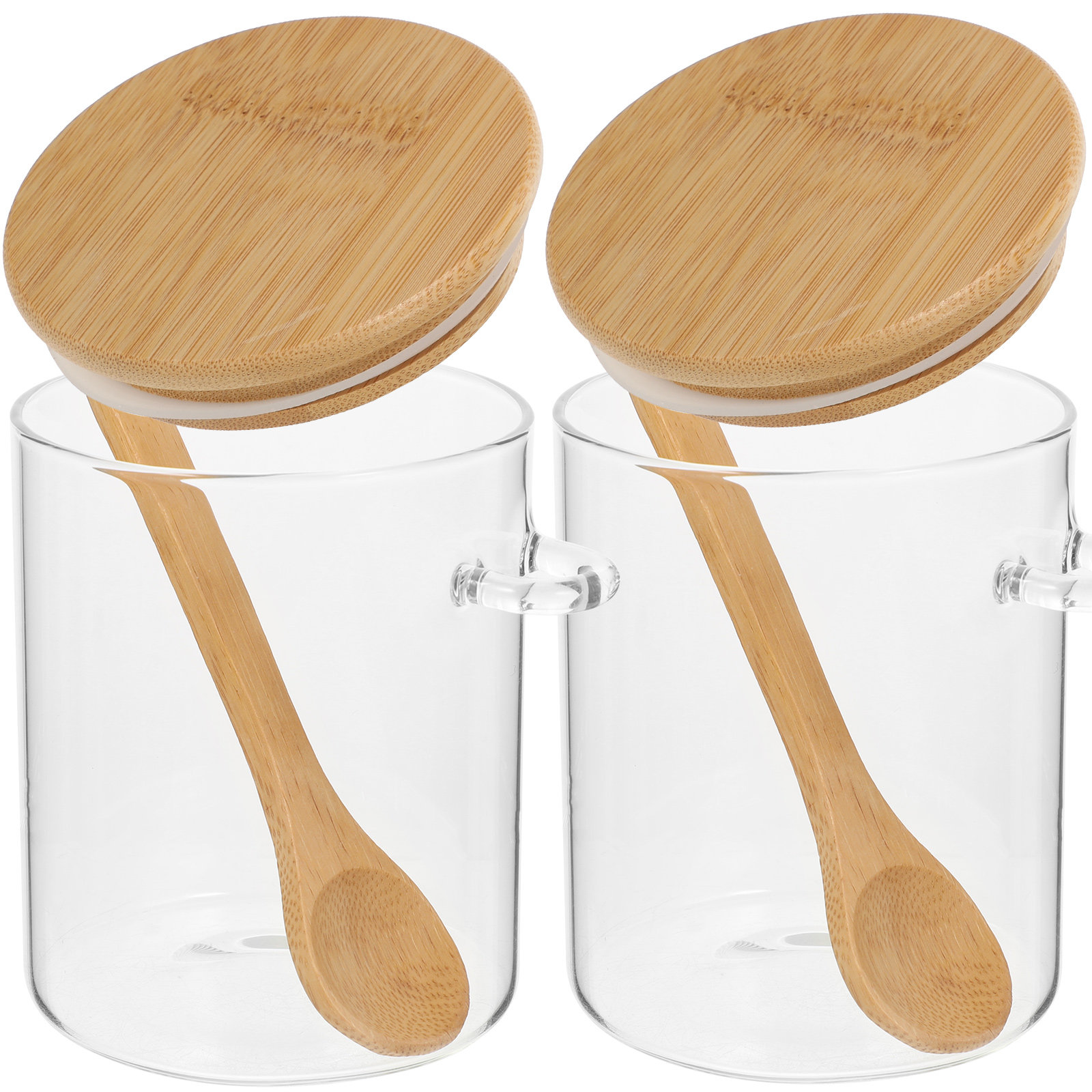 Food Storage Glass Containers - Conjunto de 2 Potes de Vidro