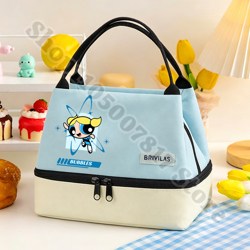 Food Storage Zipper - Bolsa Térmica Kawaii das Powerpuff Girls