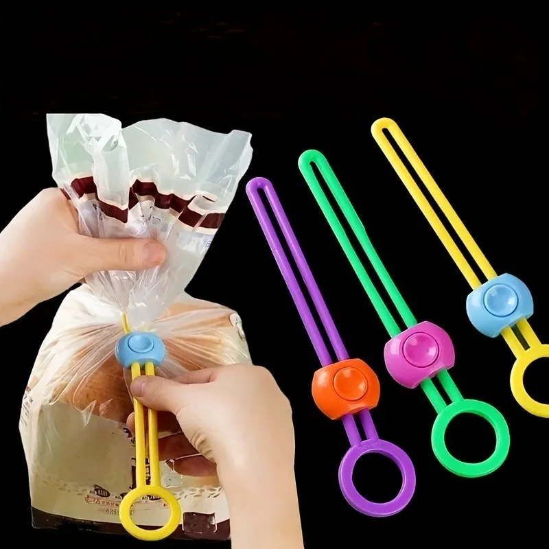 Food Storage Zip Lock Bags - 5/10 pçs clipe de vedação de
