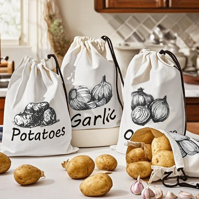 Food Storage Zipper - Saco de Armazenamento Durável para Batata,