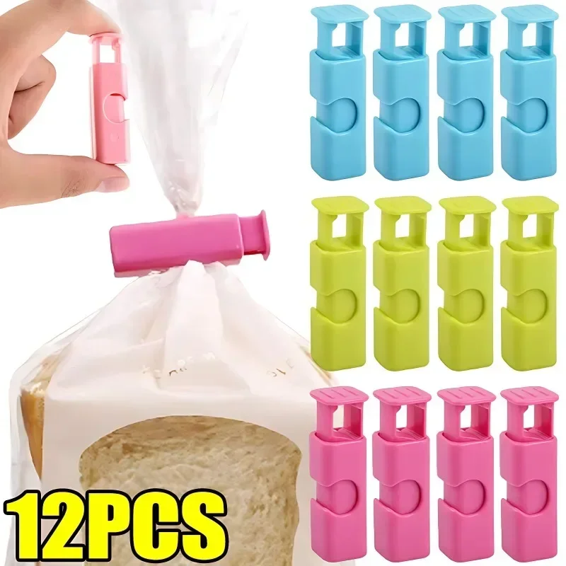 Food Storage Zip Lock Bags - 12 pçs squeeze saco de pão