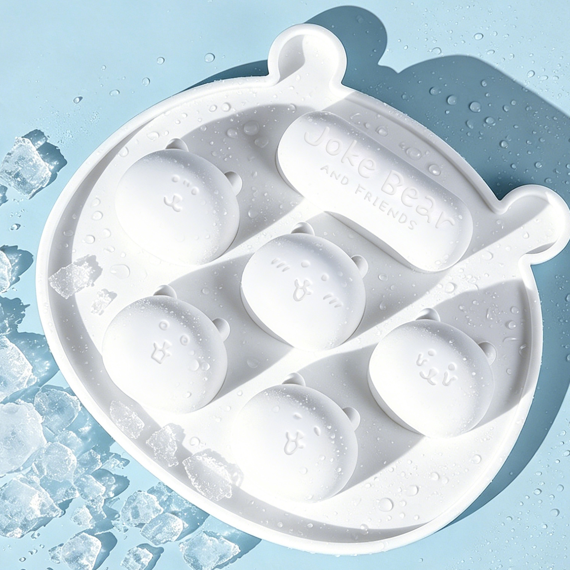 Storage Food Tray - Forma de Gelo de Silicone Urso