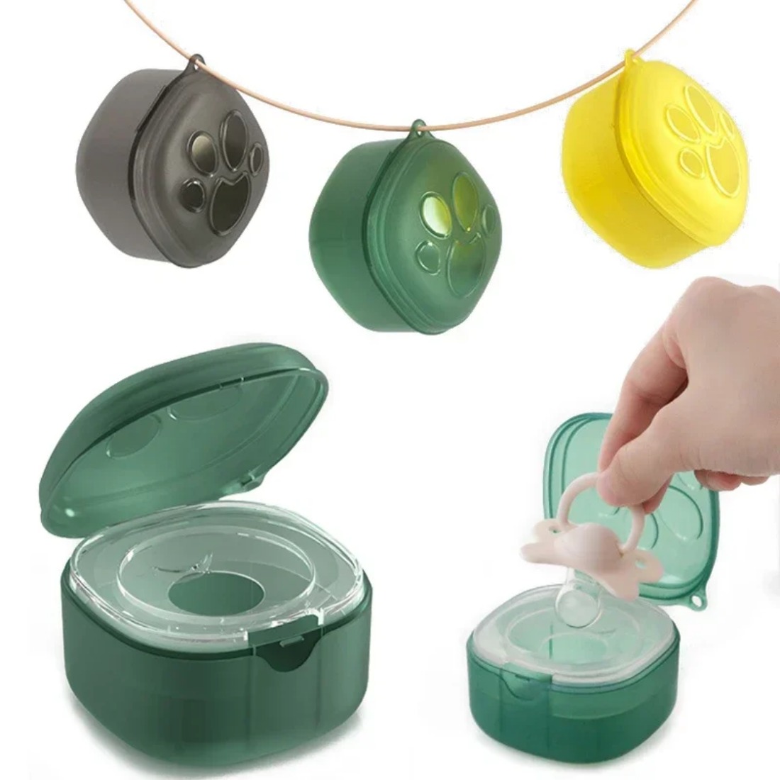 Food Storage For Baby - Caixa de chupeta de silicone de