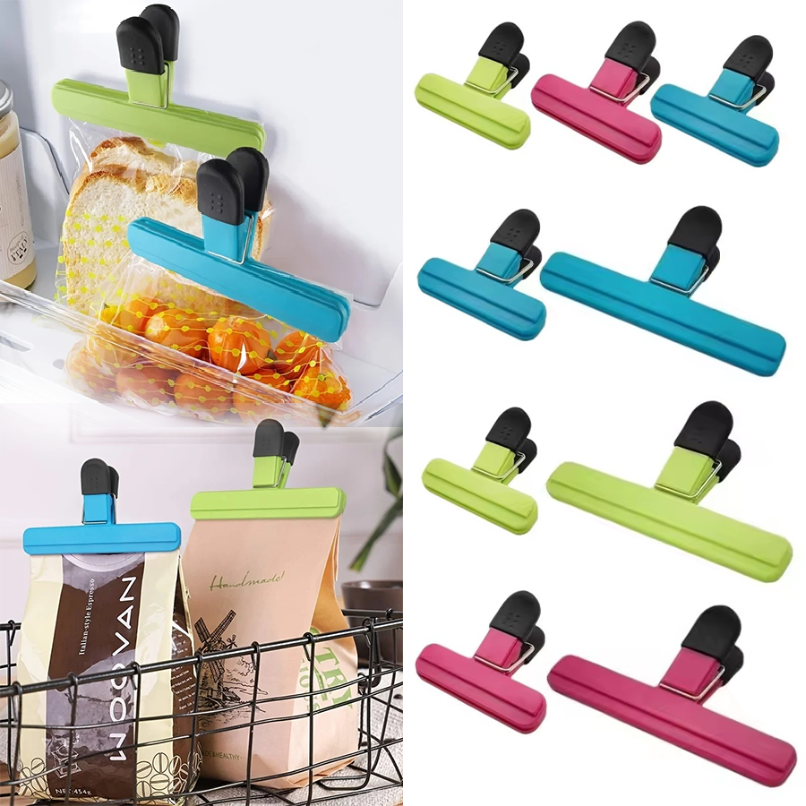 Food Storage Zip Lock Bags - 3-12 pçs clipe de vedação multiuso