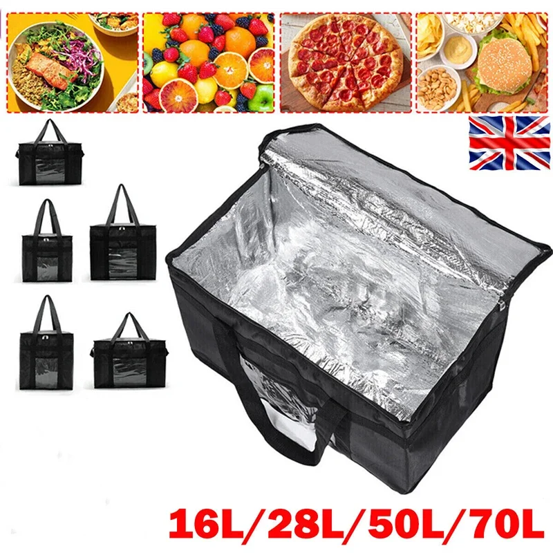 Food Storage Zipper - Bolsa tote térmica isolada 16l-70l, grande