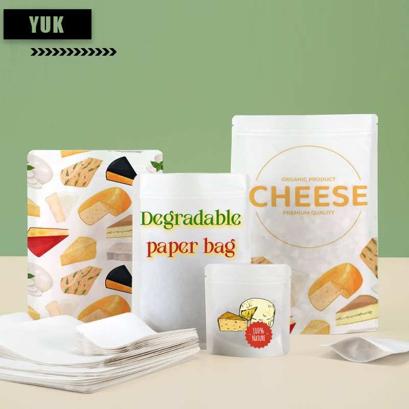 Zebra Food Storage - Sacos de papel kraft degradáveis personalizados