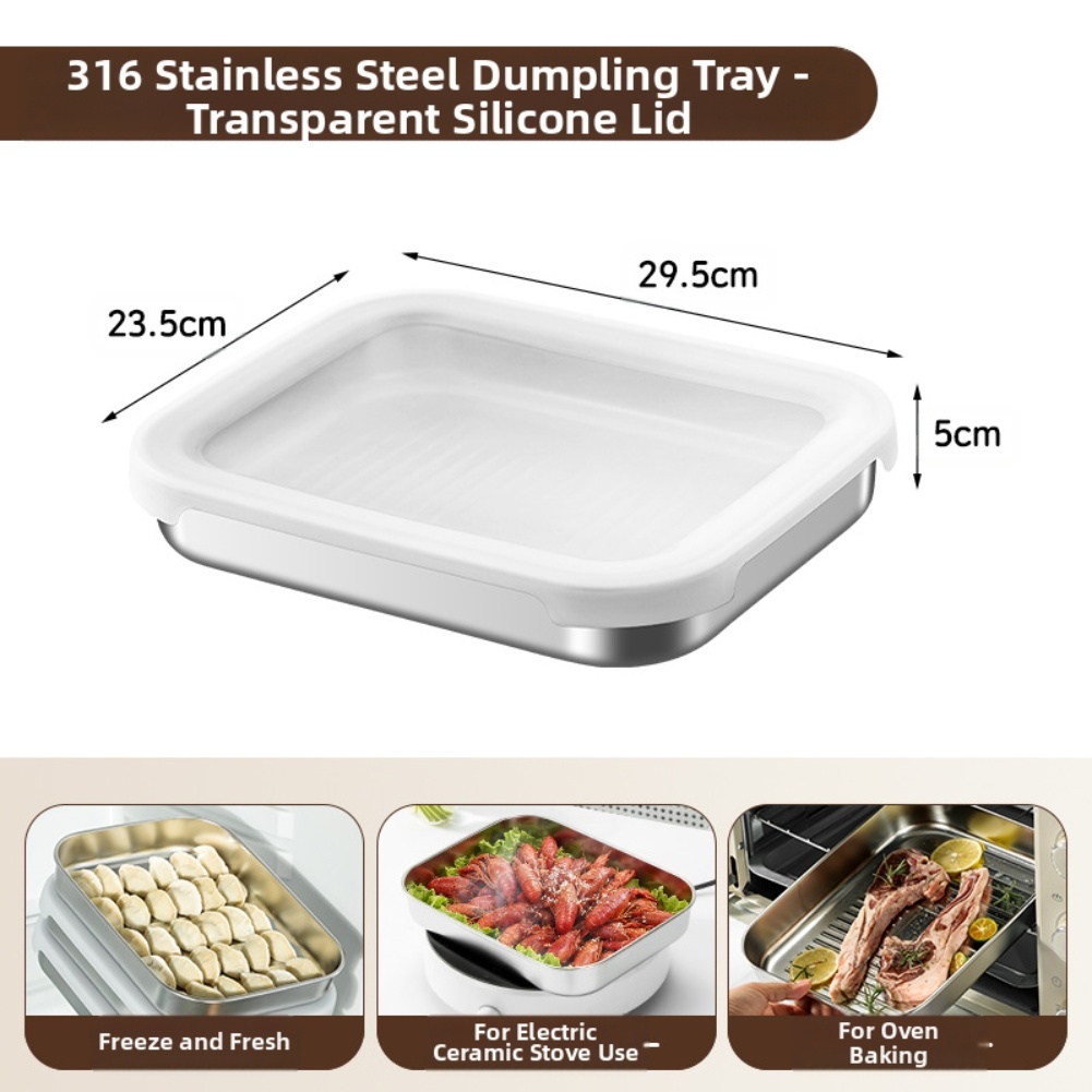 Food Storage In Stainless Steel - Recipiente de armazenamento de alimentos de