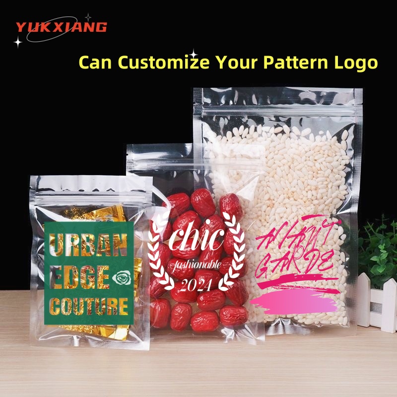 Zebra Food Storage - Saco de fundo plano transparente, 50