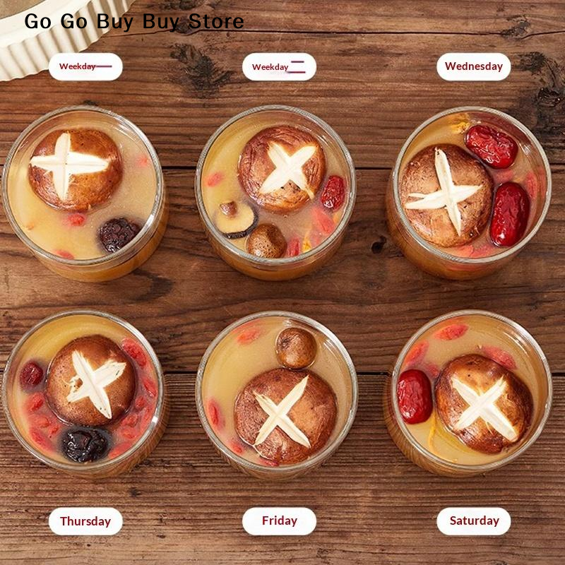 Food Storage Glass Containers - 【ST】1 unidade de pote de vidro
