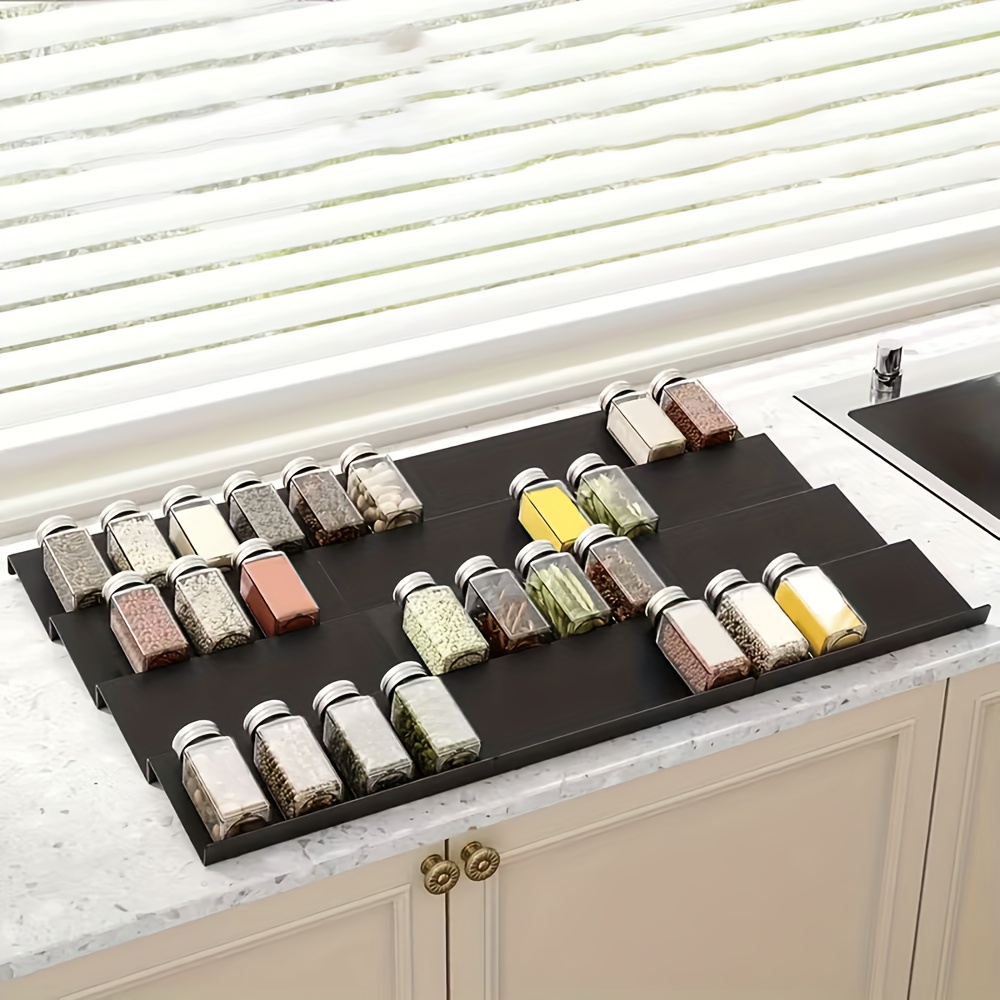Food Storage Shelving - Organizador de Gavetas Expansível para Temperos