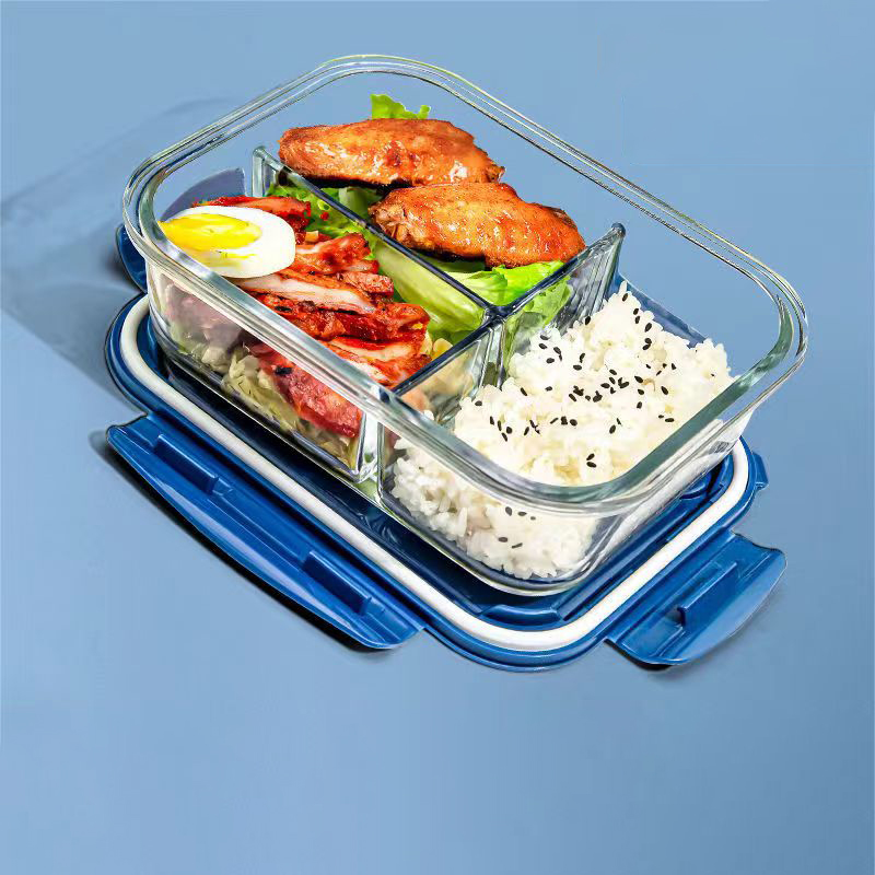 Food Storage Glass Containers - Novo estilo lancheira de vidro 1050ml