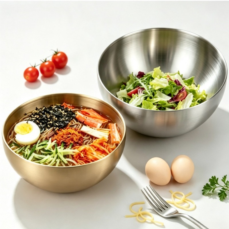 Food Storage In Stainless Steel - Tigelas de Mistura em Aço Inoxidável,