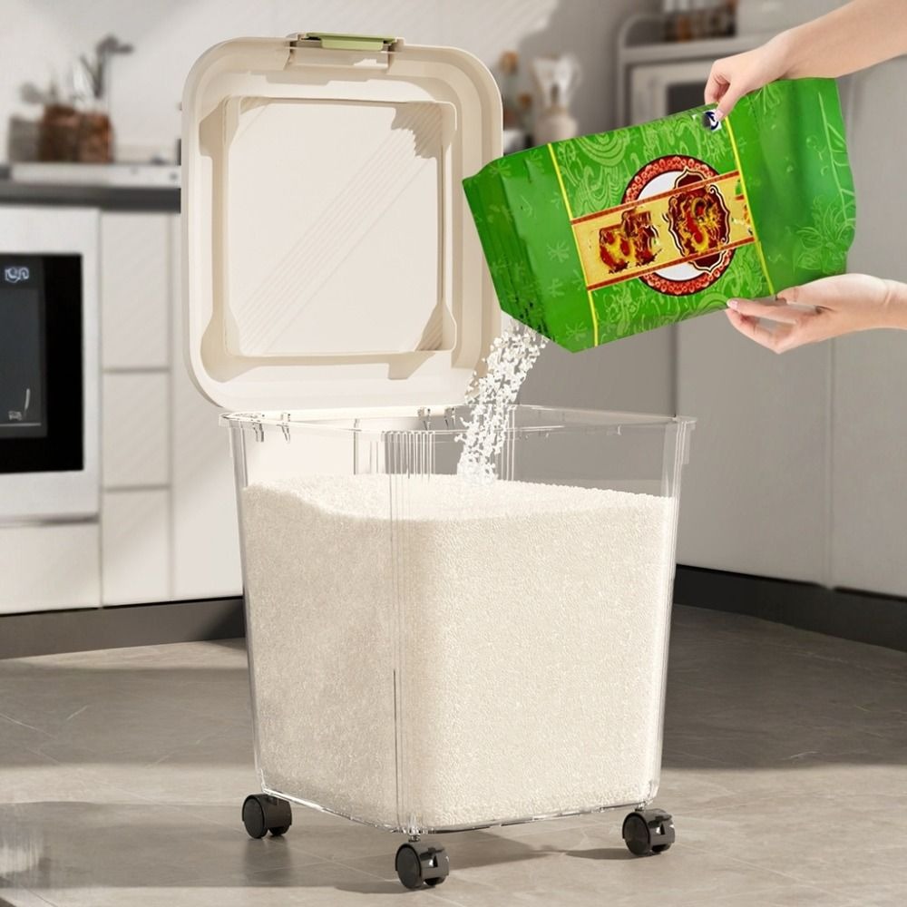 Caixa de Armazenamento de Arro - Food Storage On Wheels avaliação e preço