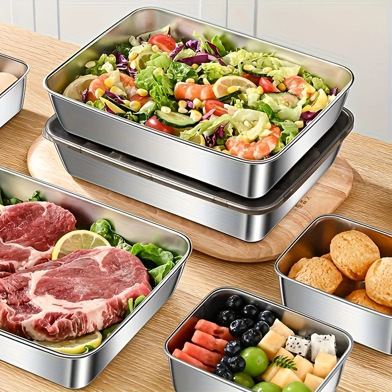 Conjunto de 5 Peças de Armazen - Food Storage In Stainless Steel avaliação e preço
