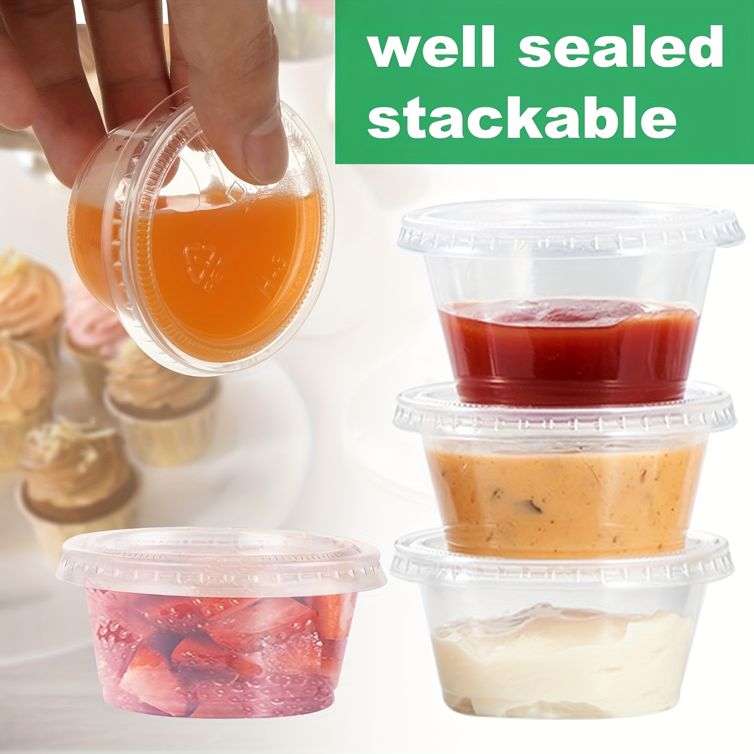 50/100 pces caixa de vedação d - Food Storage Safety avaliação e preço