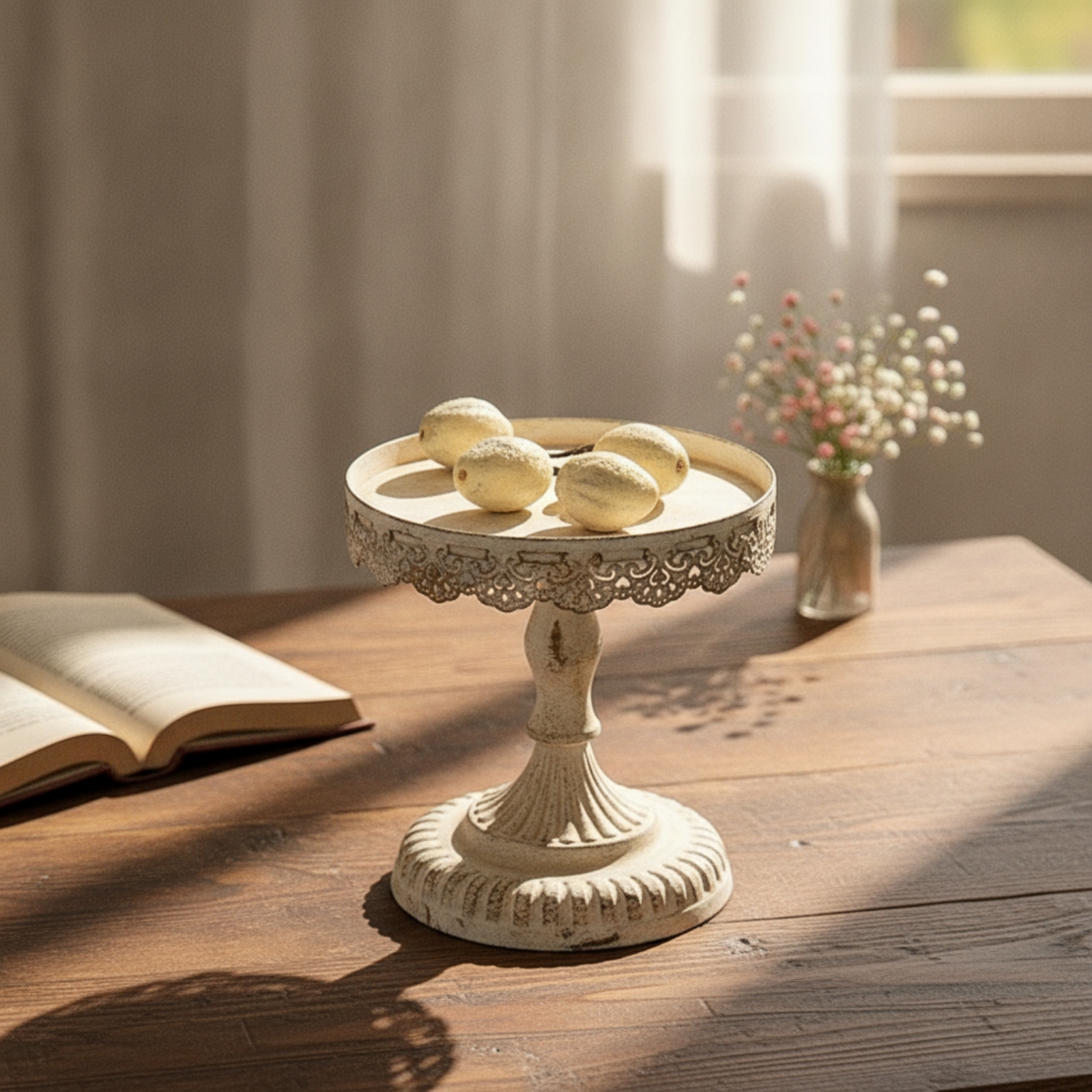 Bandeja Decorativa com Pedesta - Storage Food Tray avaliação e preço