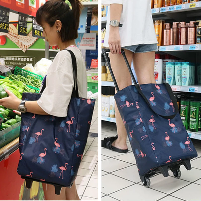 Bolsa de compras dobrável para - Food Storage On Wheels avaliação e preço