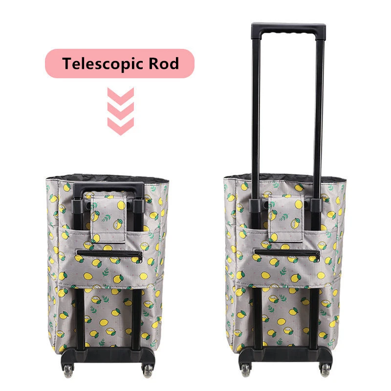 Bolsa de compras dobrável para - Food Storage On Wheels avaliação e preço