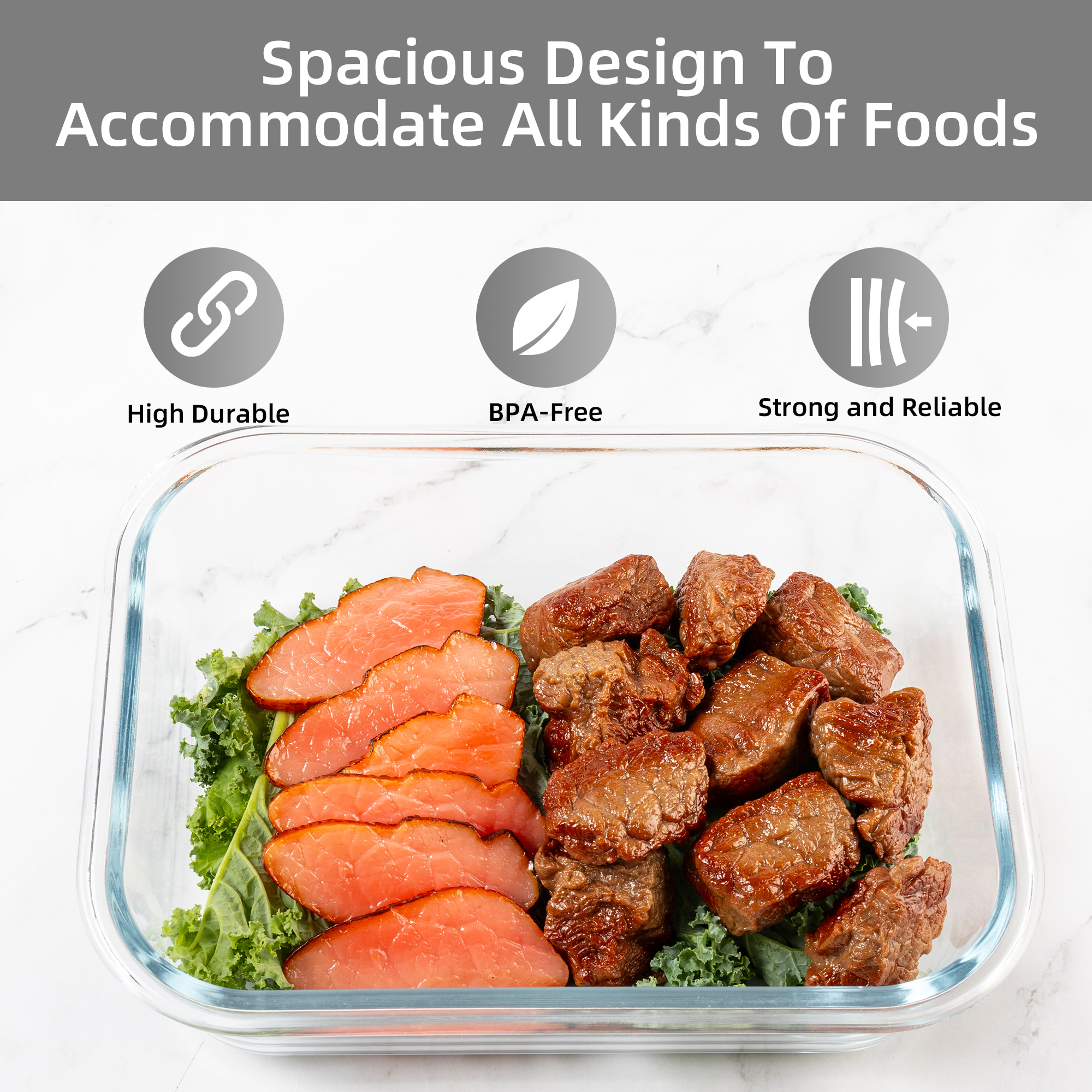 Conjunto de recipientes de vid - Food Storage Glass Containers avaliação e preço