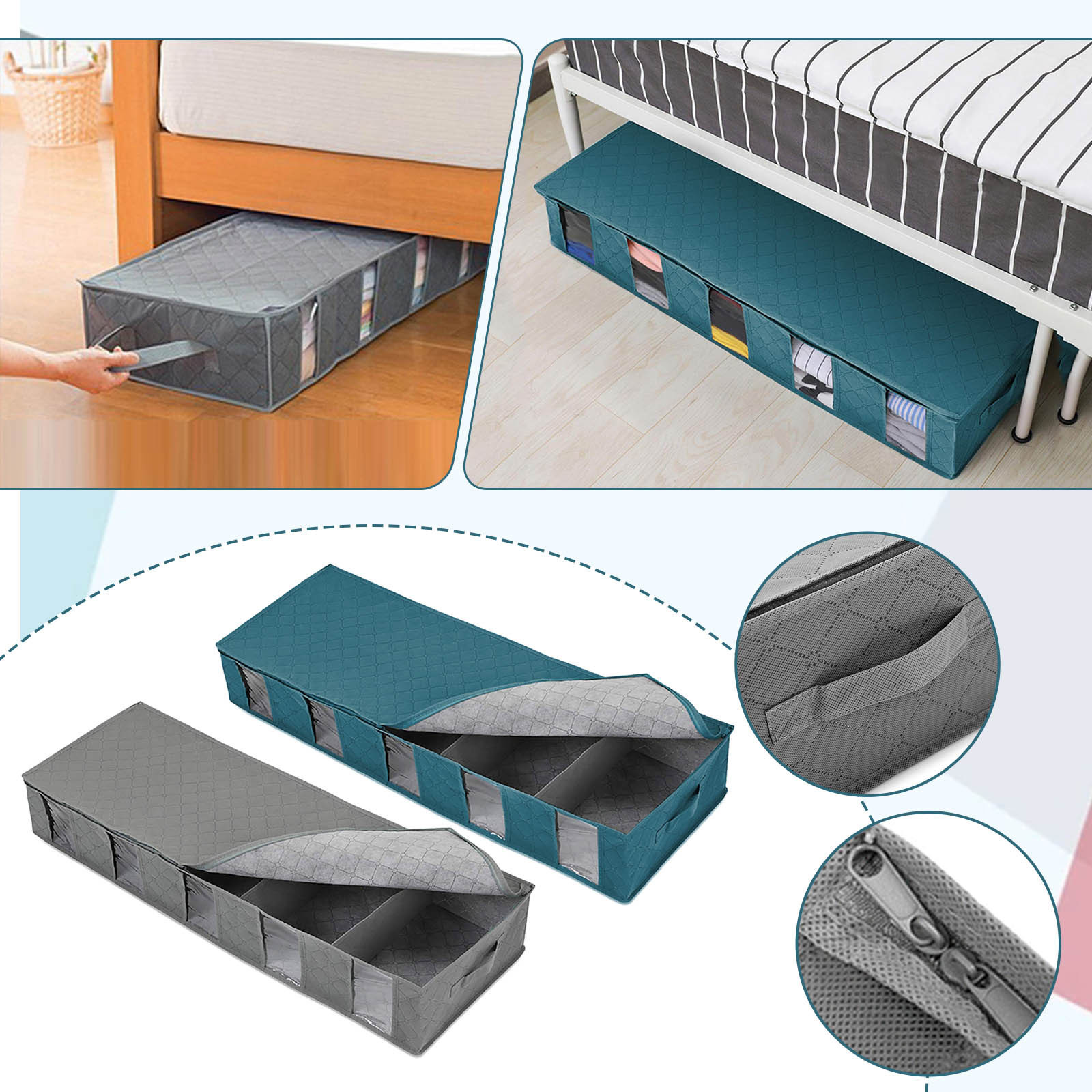Organizador de Armazenamento à - Food Storage Under Bed avaliação e preço