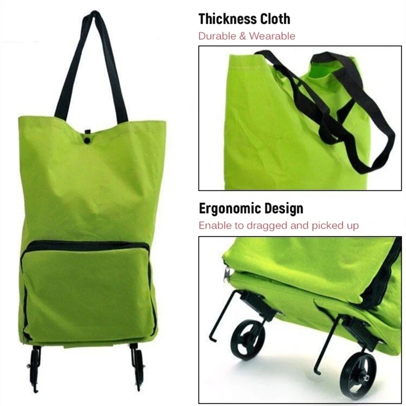 Novo saco de compras dobrável  - Food Storage On Wheels avaliação e preço