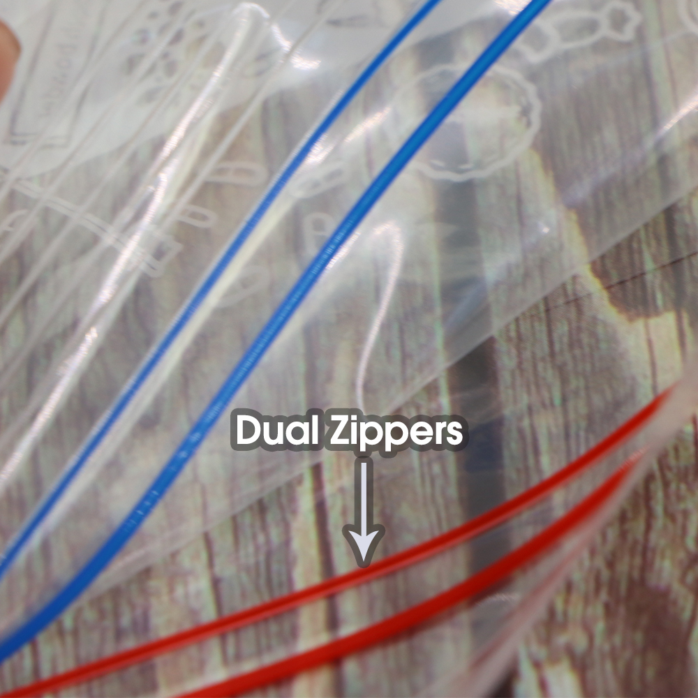 Resealable Dual Zip Lock Bags, - Food Storage Zip Lock Bags avaliação e preço