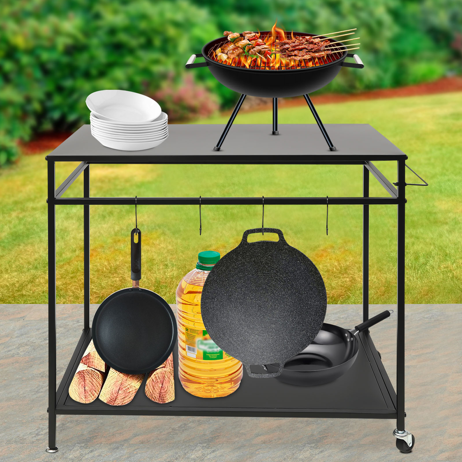 Carrinho de Cozinha Duplo com  - Food Storage Shelving avaliação e preço