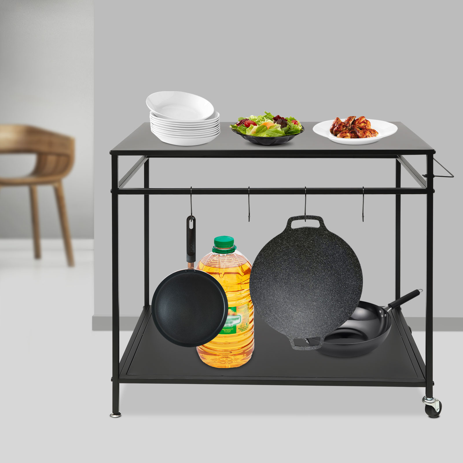 Carrinho de Cozinha Duplo com  - Food Storage Shelving avaliação e preço