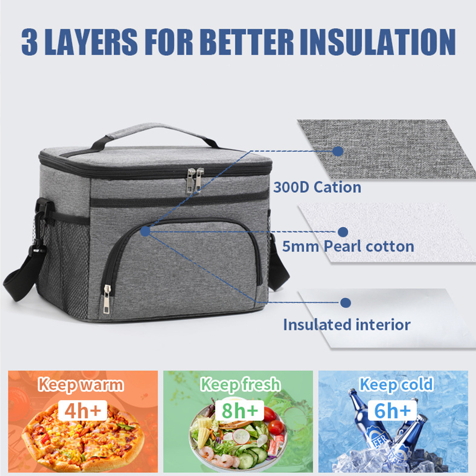 Lancheira térmica portátil, po - Food Storage Bags Reusable avaliação e preço