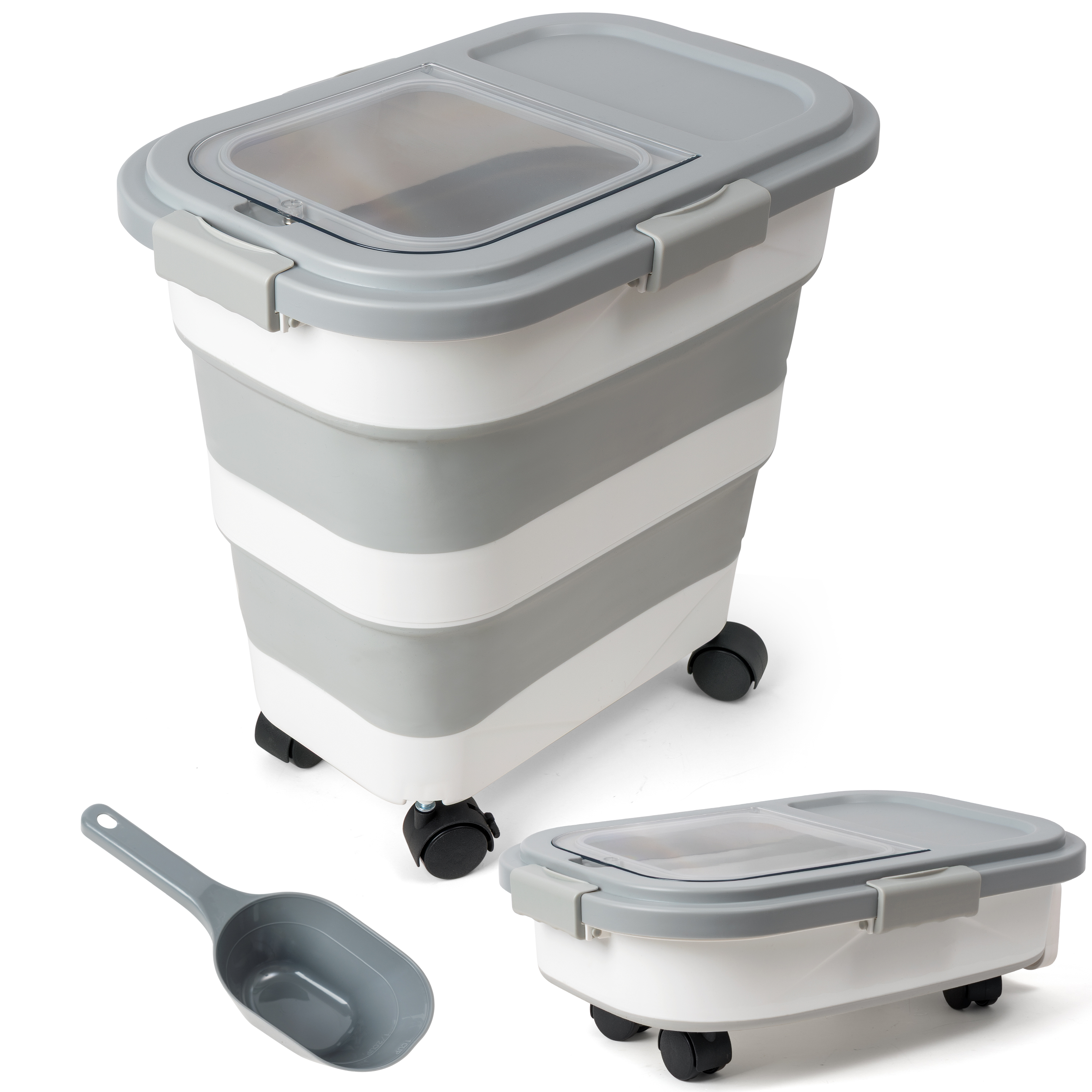 1 Unidade: Recipiente Dobrável - Food Storage On Wheels avaliação e preço