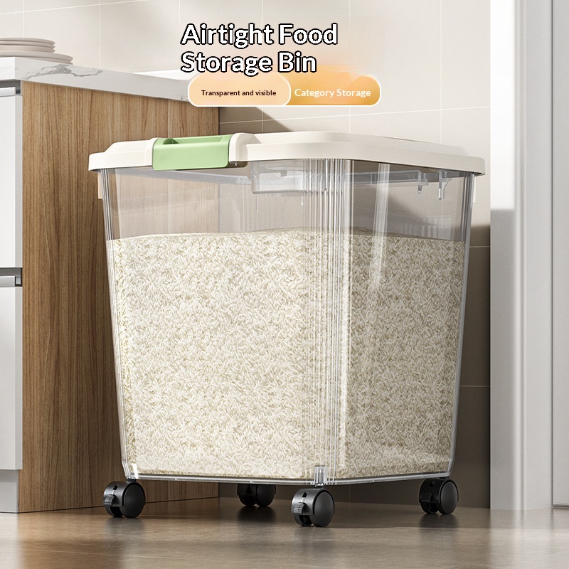 Dispensador de Arroz Transpare - Food Storage On Wheels avaliação e preço