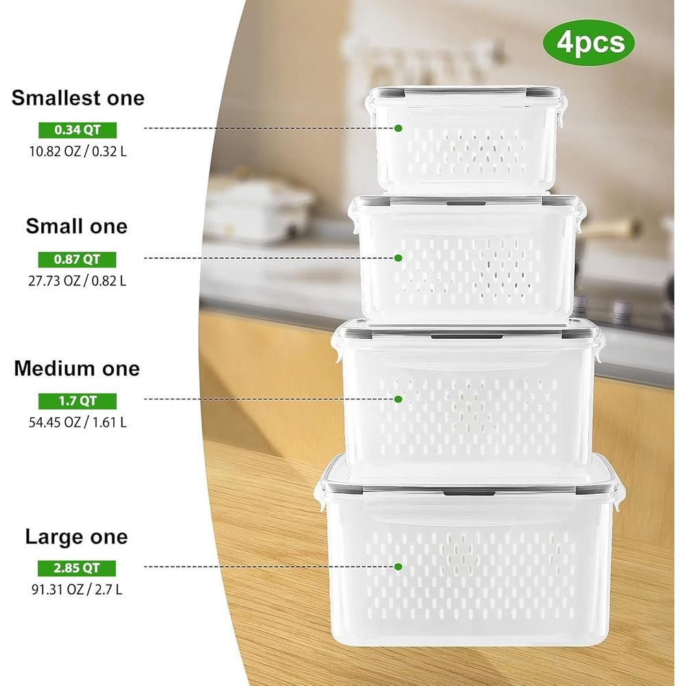 Recipientes de Armazenamento c - Food Storage Refrigerator avaliação e preço