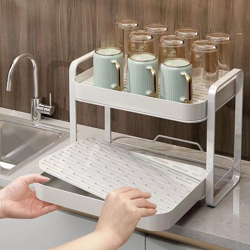 Organizador de Copos de 2 Níve - Food Storage Shelving avaliação e preço