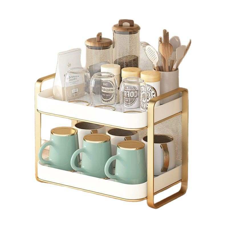 Organizador de Copos de 2 Níve - Food Storage Shelving avaliação e preço