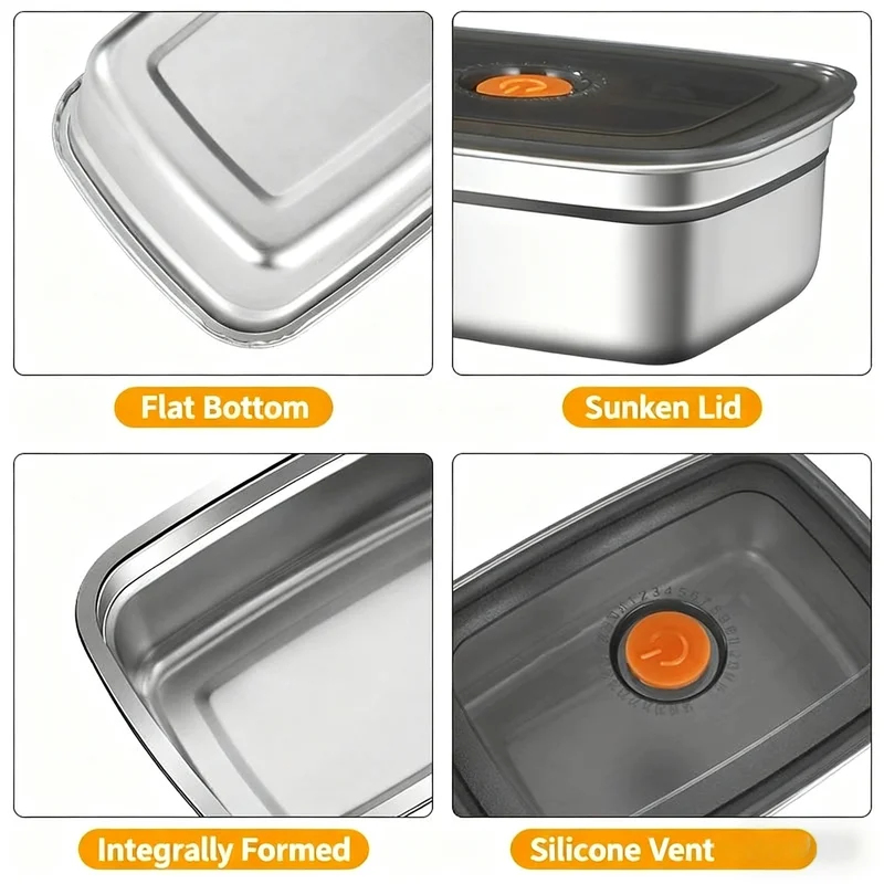 Caixa Bento de Aço Inoxidável  - Food Storage Safety avaliação e preço