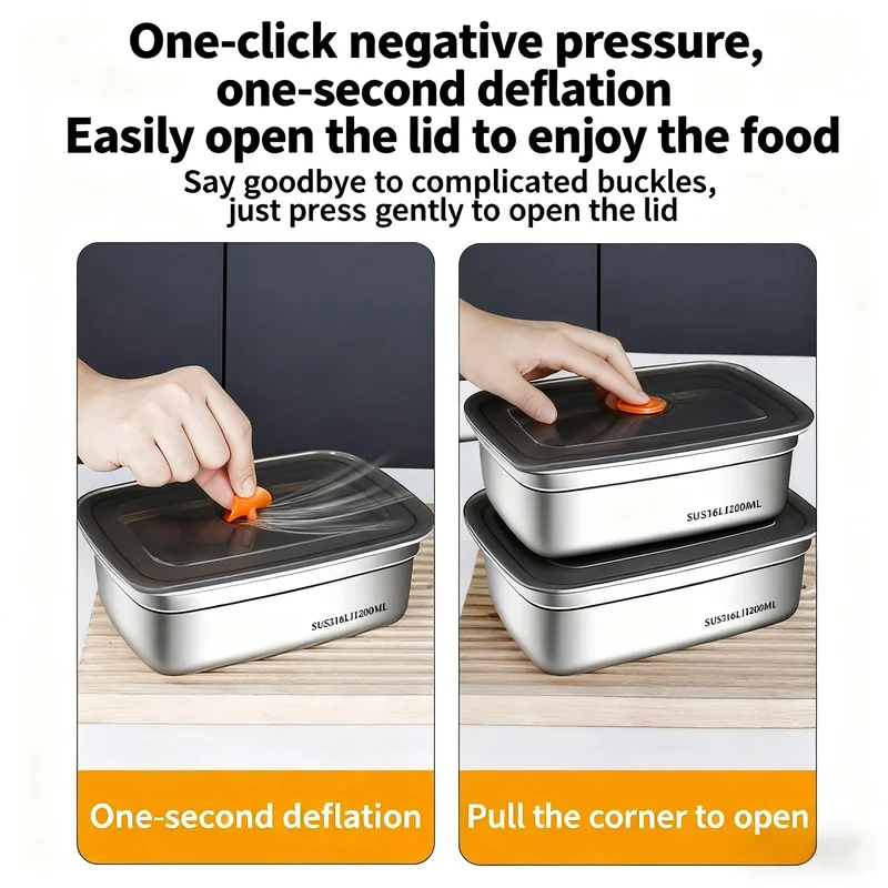Caixa Bento de Aço Inoxidável  - Food Storage Safety avaliação e preço